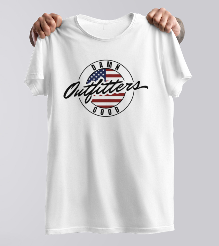 Damn Good Outfitters American Flag Circle T-Shirt