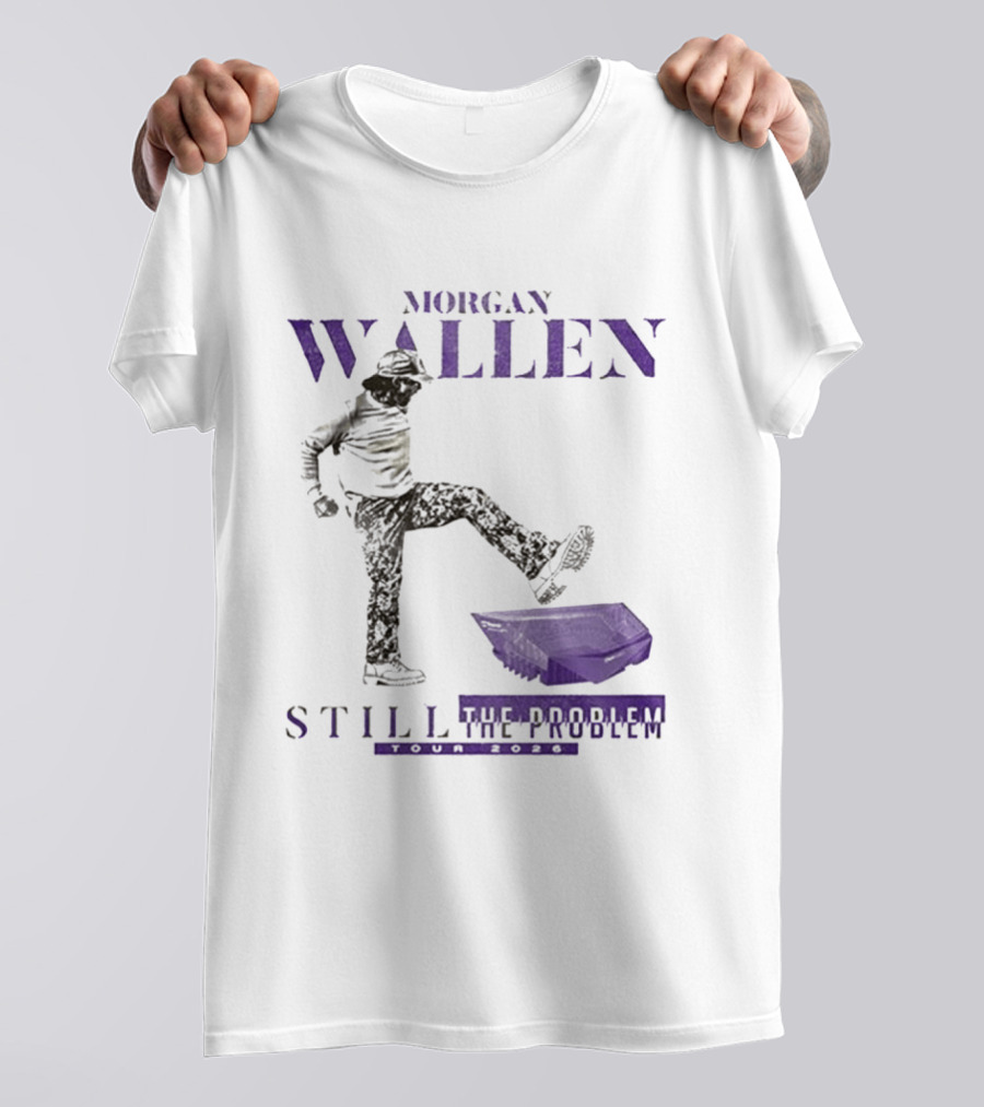 Morgan Wallen Still The Problem Tour 2026 Minnesota Vikings Collaboration T-Shirt