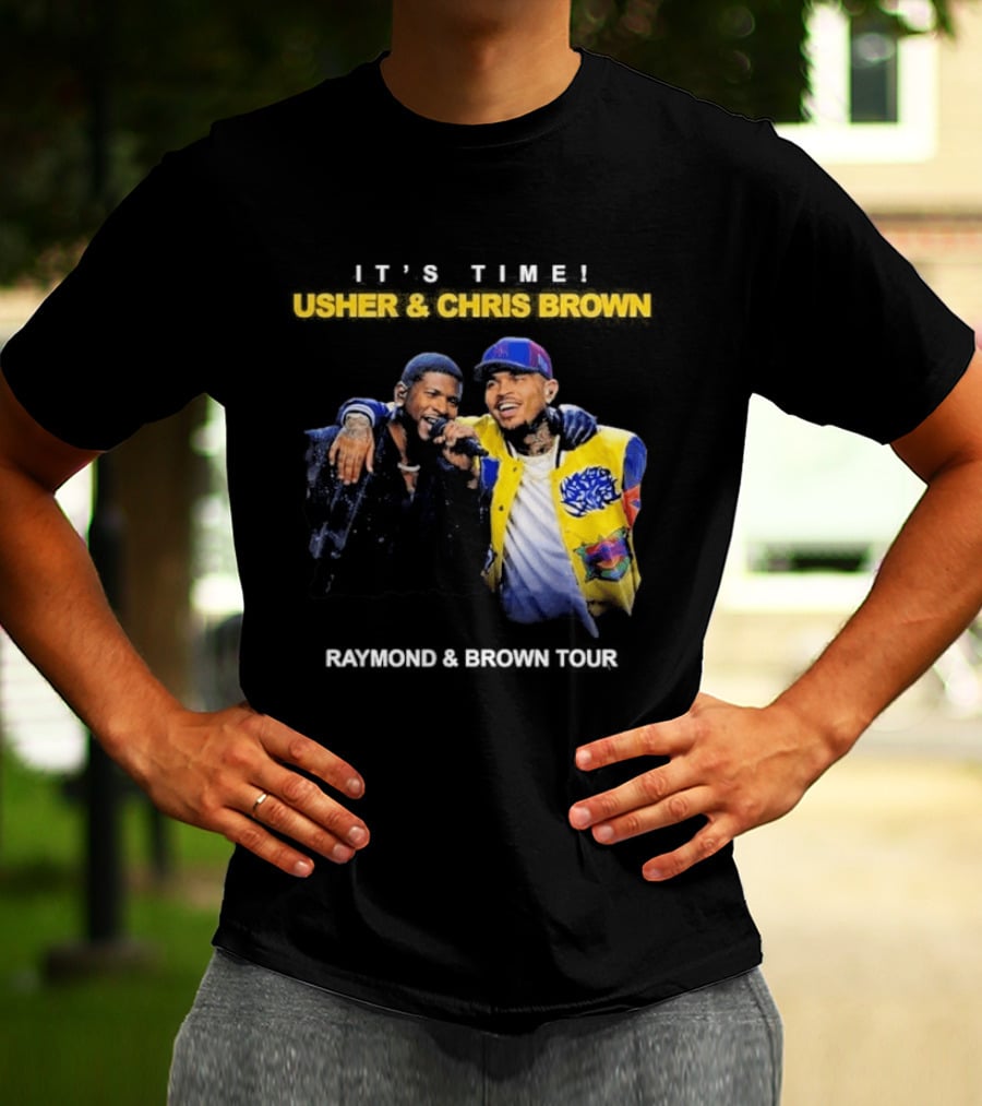 Usher & Chris Brown Raymond & Brown Tour It's Time T-Shirt