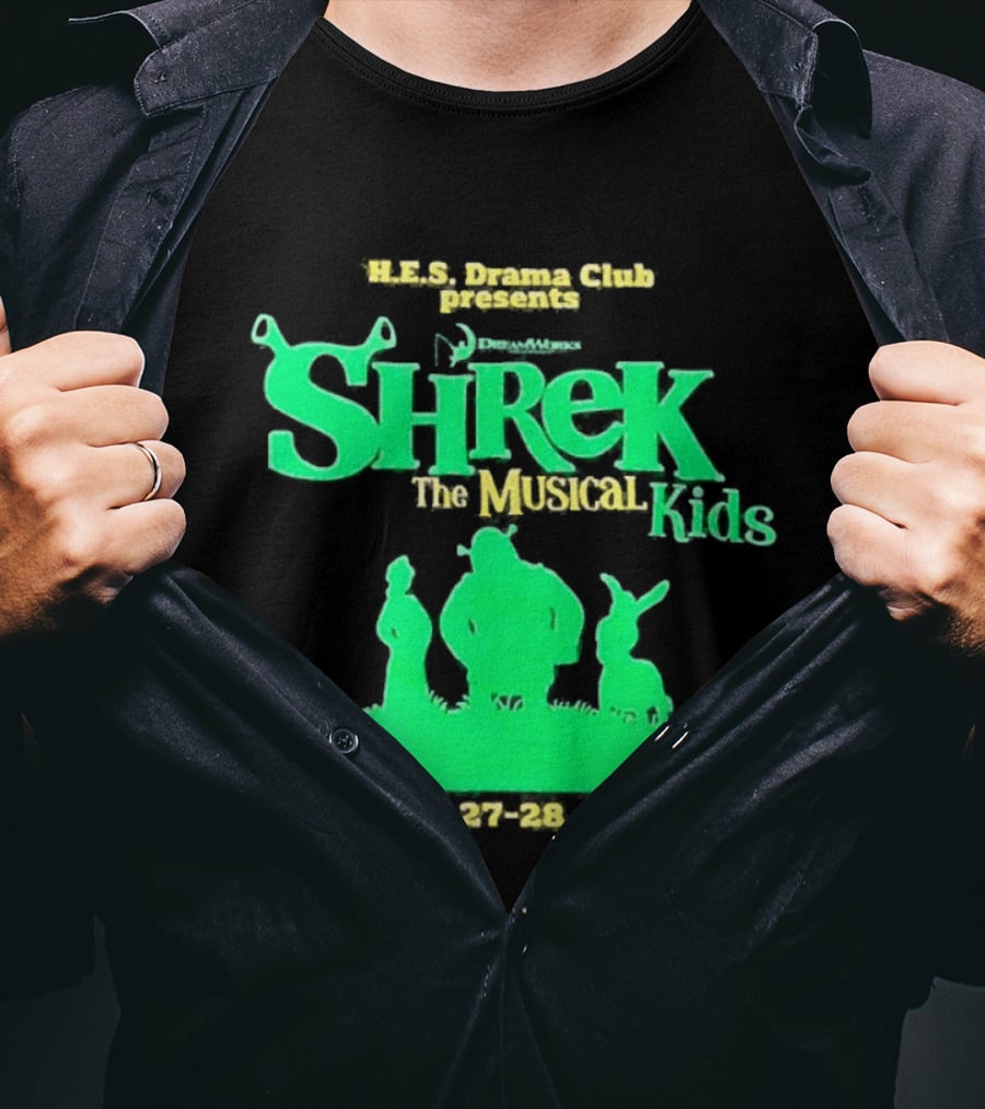 HHS Drama Club Presents Shrek The Musical Kids August 3rd 5th 2023 T-Shirt