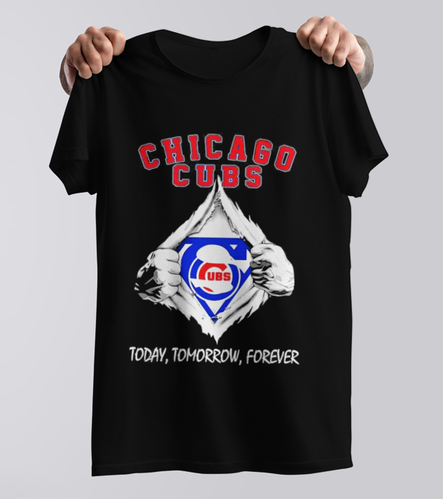 Chicago Cubs Blood Inside Me Today Tomorrow Forever T-Shirt