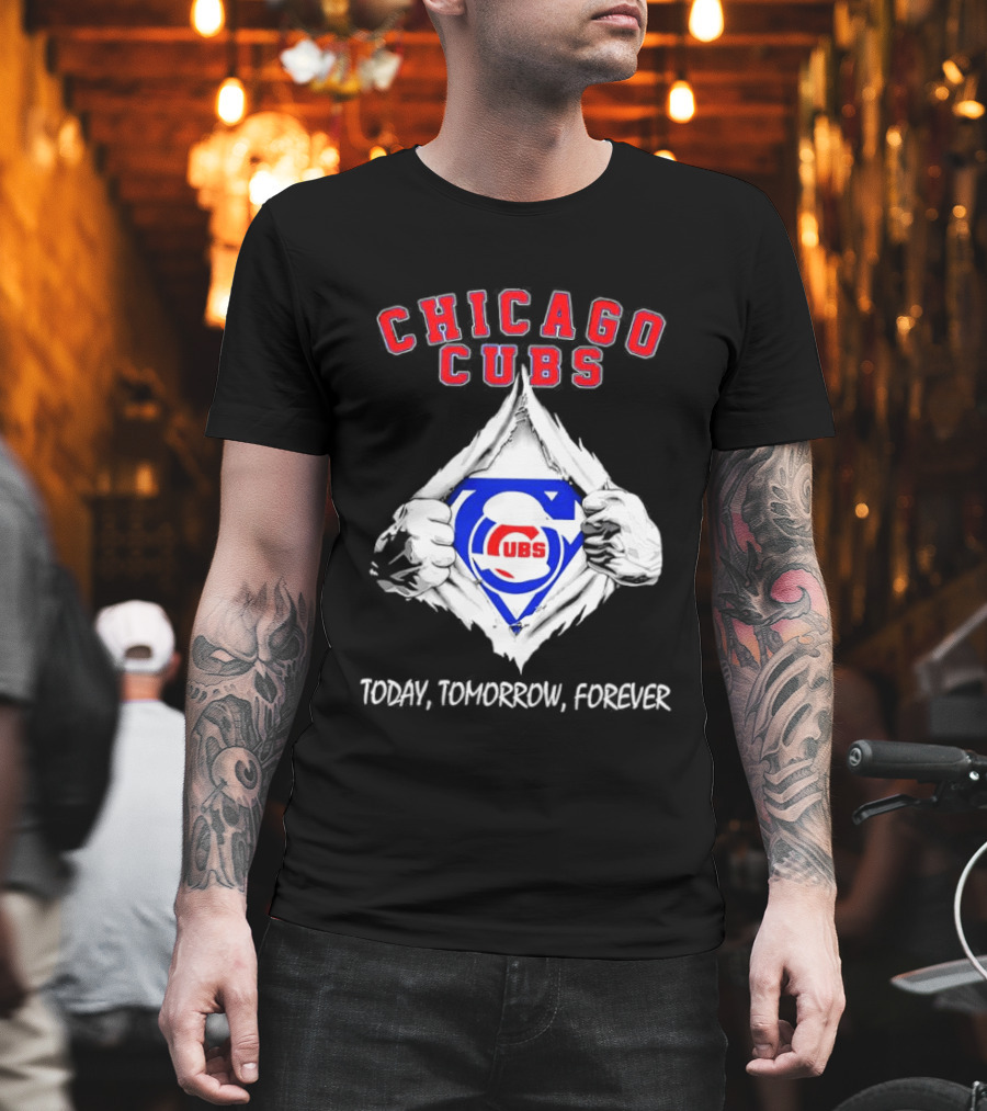 Chicago Cubs Blood Inside Me Today Tomorrow Forever T-Shirt