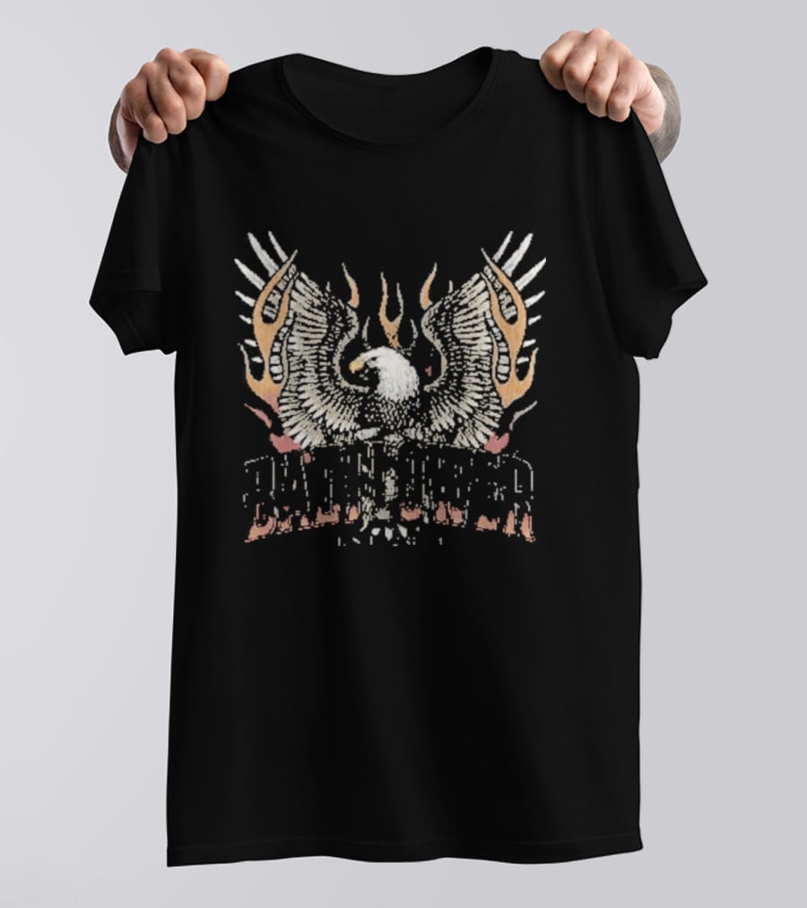Badflower Eagle American Rock Band Concert Tour Wings Fire T-Shirt