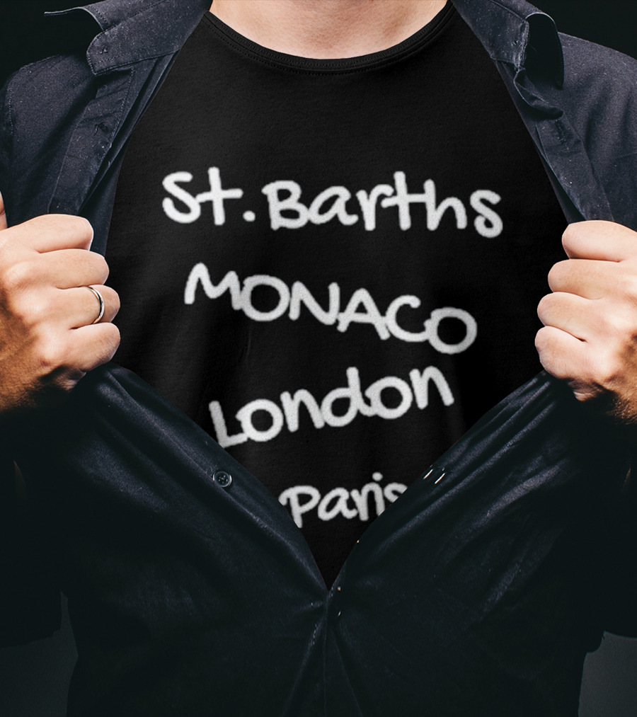 St. Barths Monaco London Paris Fashion Destination Collection T-Shirt