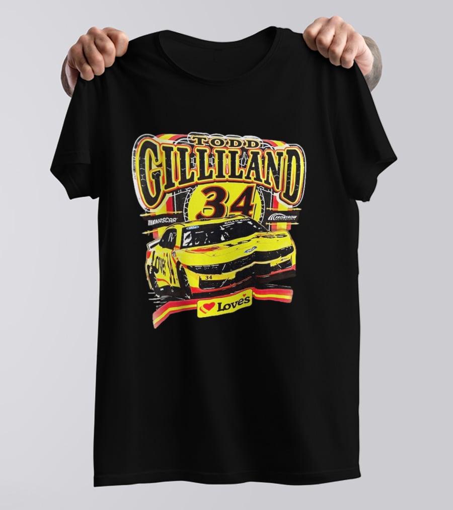 Todd Gilliland NASCAR Love's Travel Stops 34 Racing Car T-Shirt