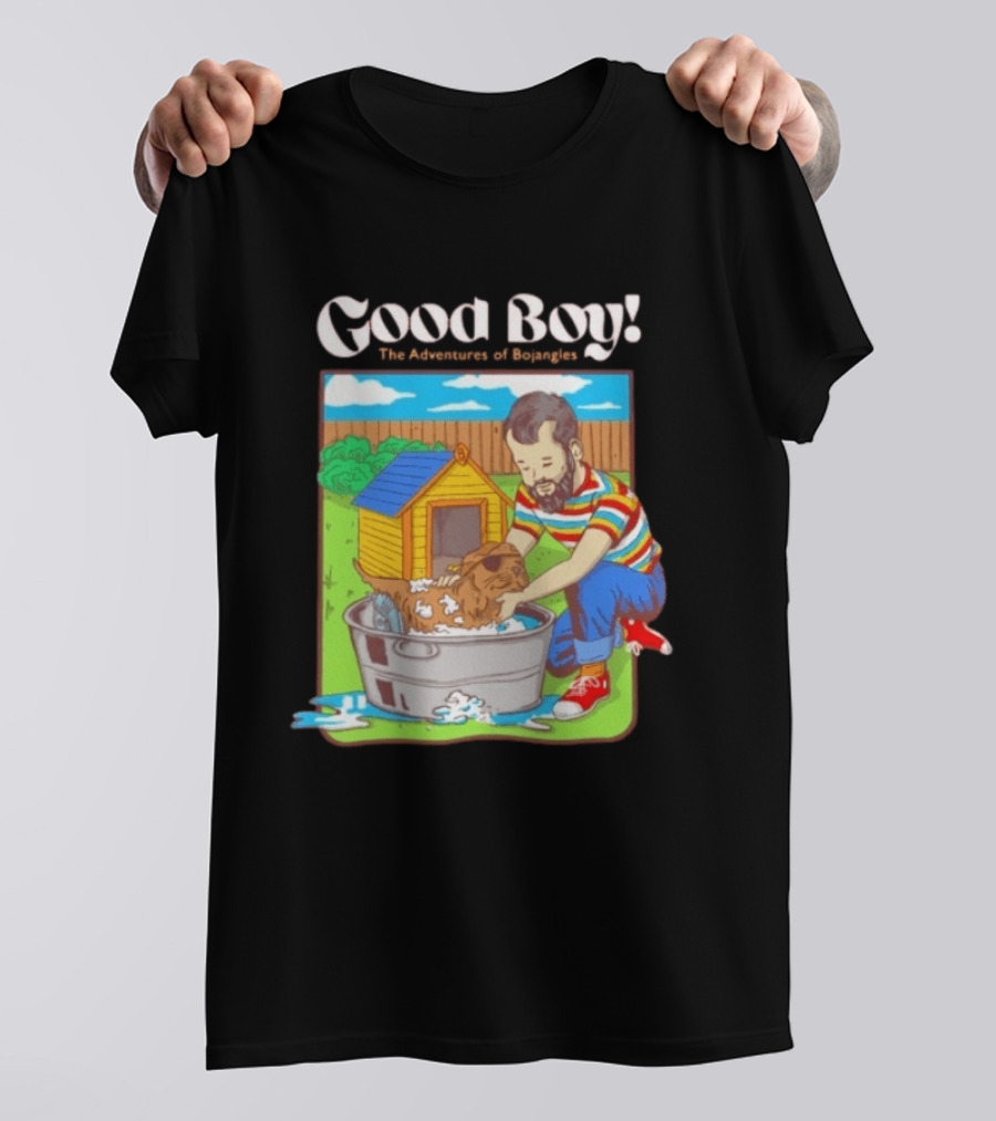 Good Boy The Adventures Of Bojangles Dog Bath Scene T-Shirt