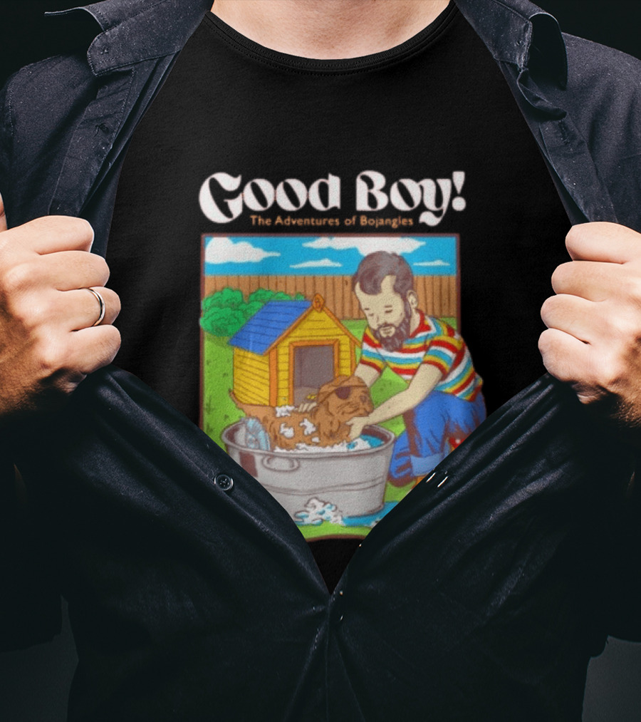 Good Boy The Adventures Of Bojangles Dog Bath Scene T-Shirt