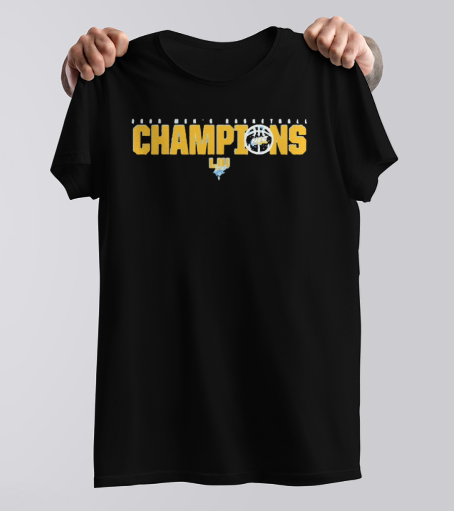 Long Island University 2026 NEC Men's Basketball Champions LIU T-Shirt