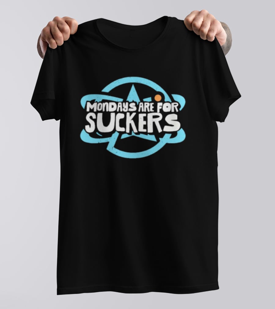 Mondays Are For Suckers Retro Atomic Starburst T-Shirt