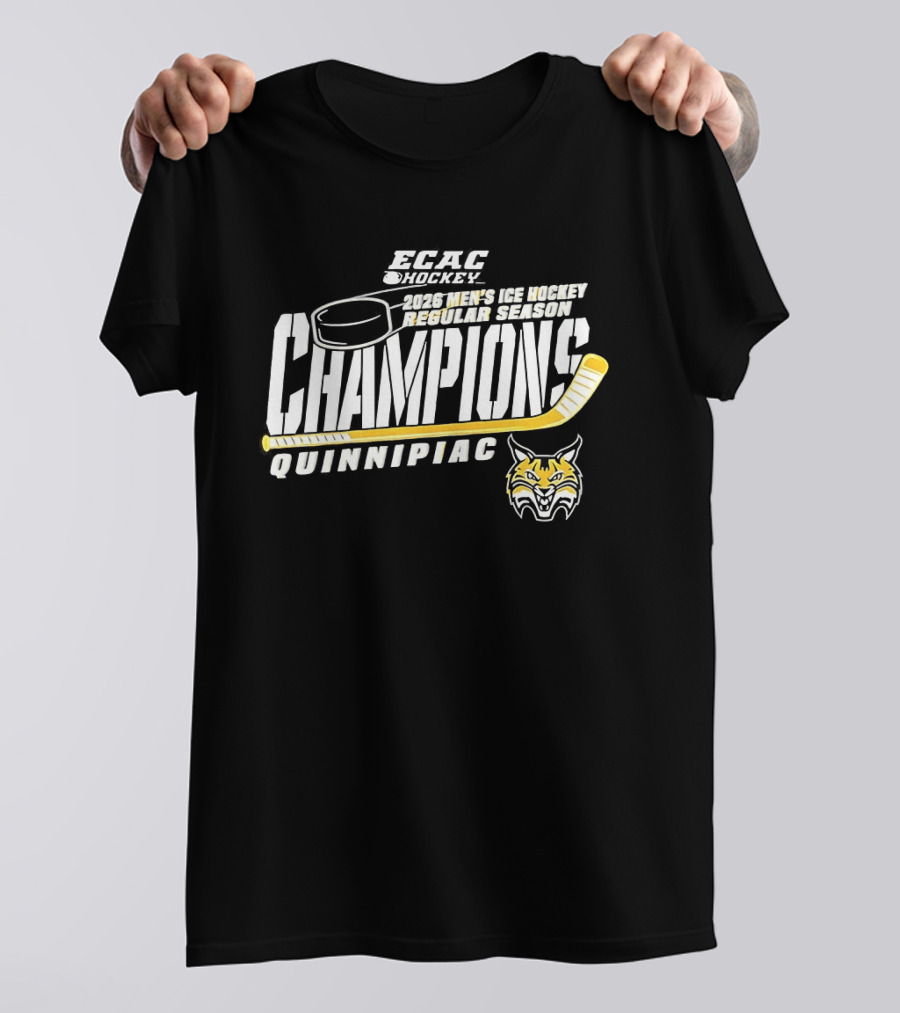 NCAA Hockey Frozen Four 2023 Champions Quinnipiac Bobcats T-Shirt