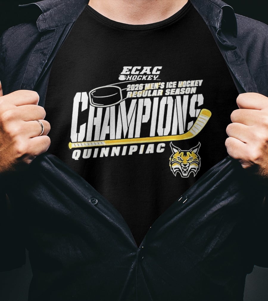 NCAA Hockey Frozen Four 2023 Champions Quinnipiac Bobcats T-Shirt