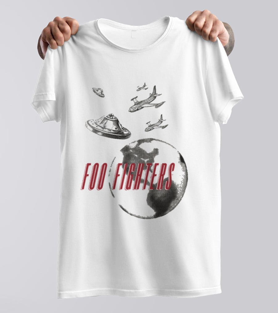 Foo Fighters UFO Earth And Aircraft Encounter T-Shirt