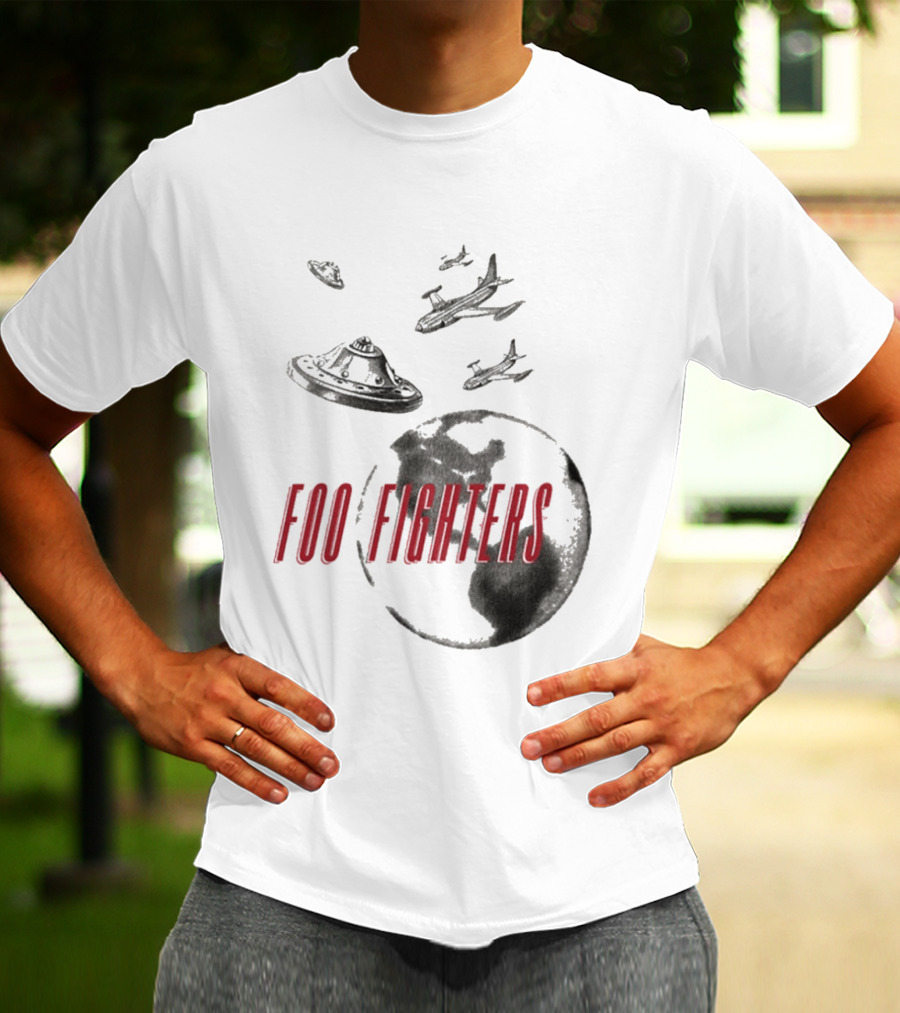 Foo Fighters UFO Earth And Aircraft Encounter T-Shirt