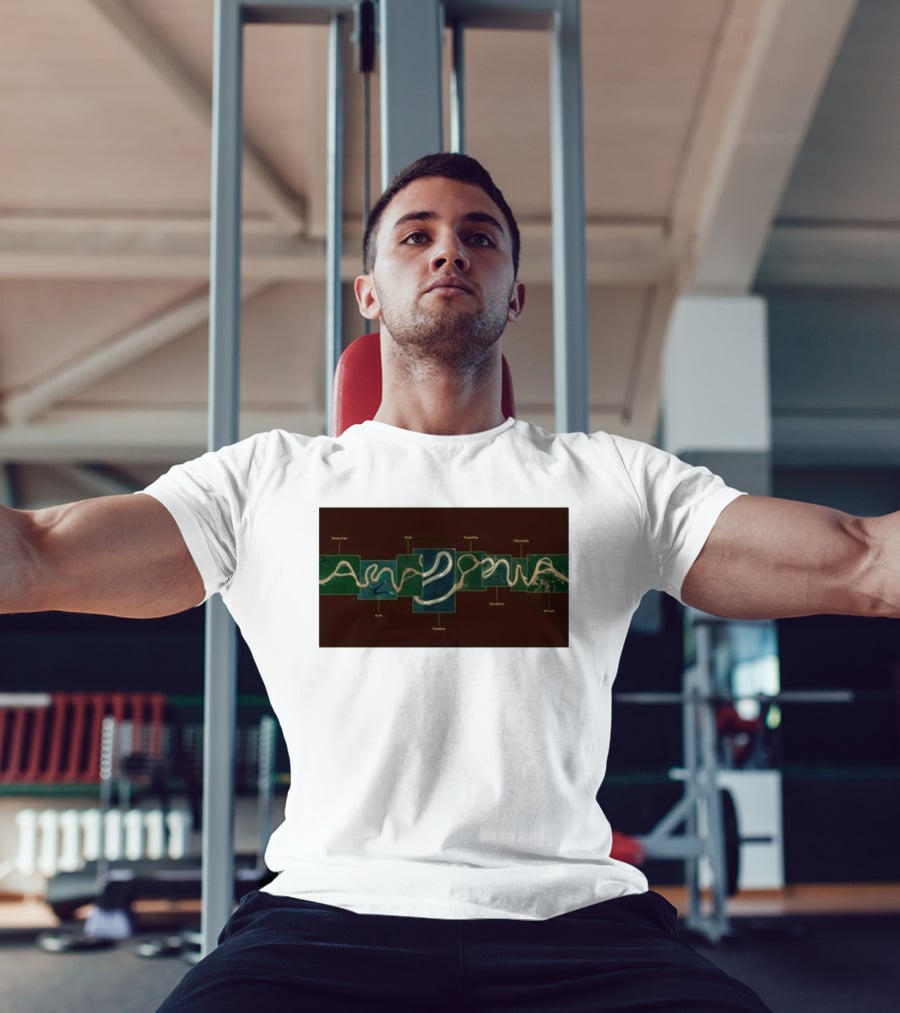 Amazonia Amazon River Map 2026 Peru Anavilhanas Mapará Teotônio Rondônia Amupá Açu Amacá T-Shirt