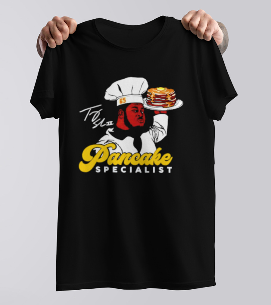 Trey Smith 65 Pancake Specialist Chef T-Shirt