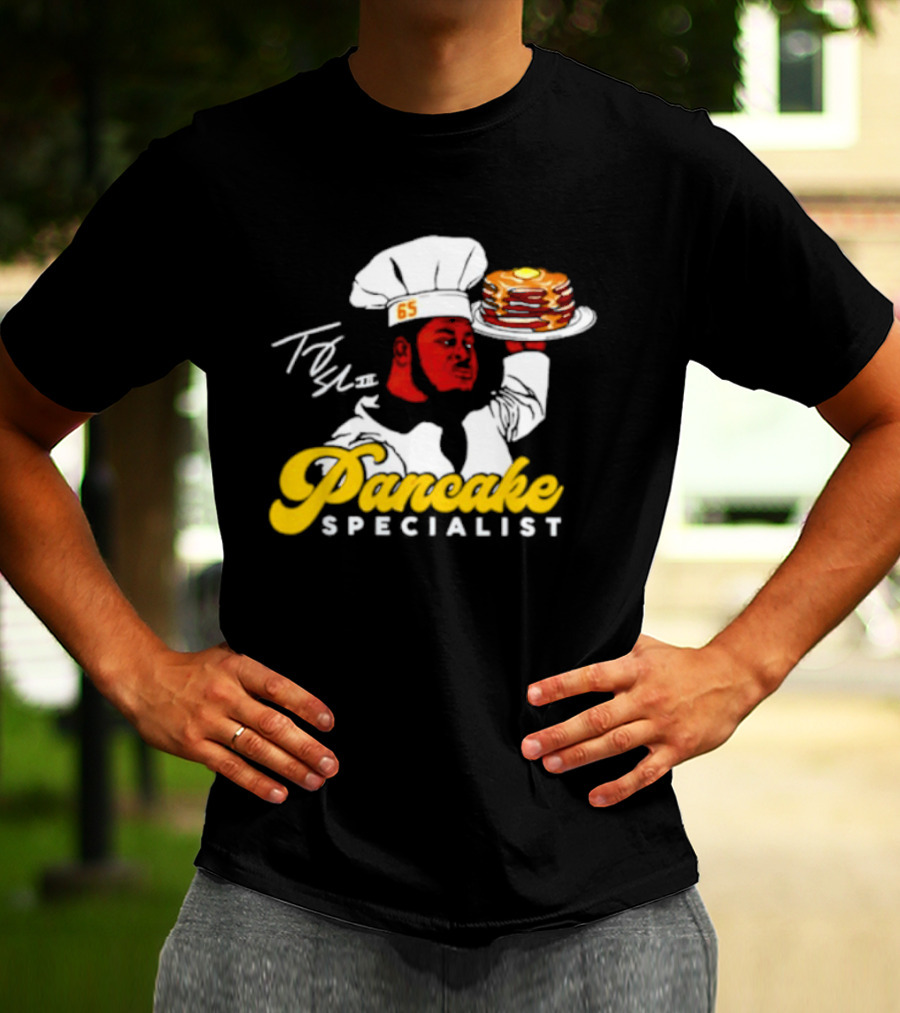 Trey Smith 65 Pancake Specialist Chef T-Shirt