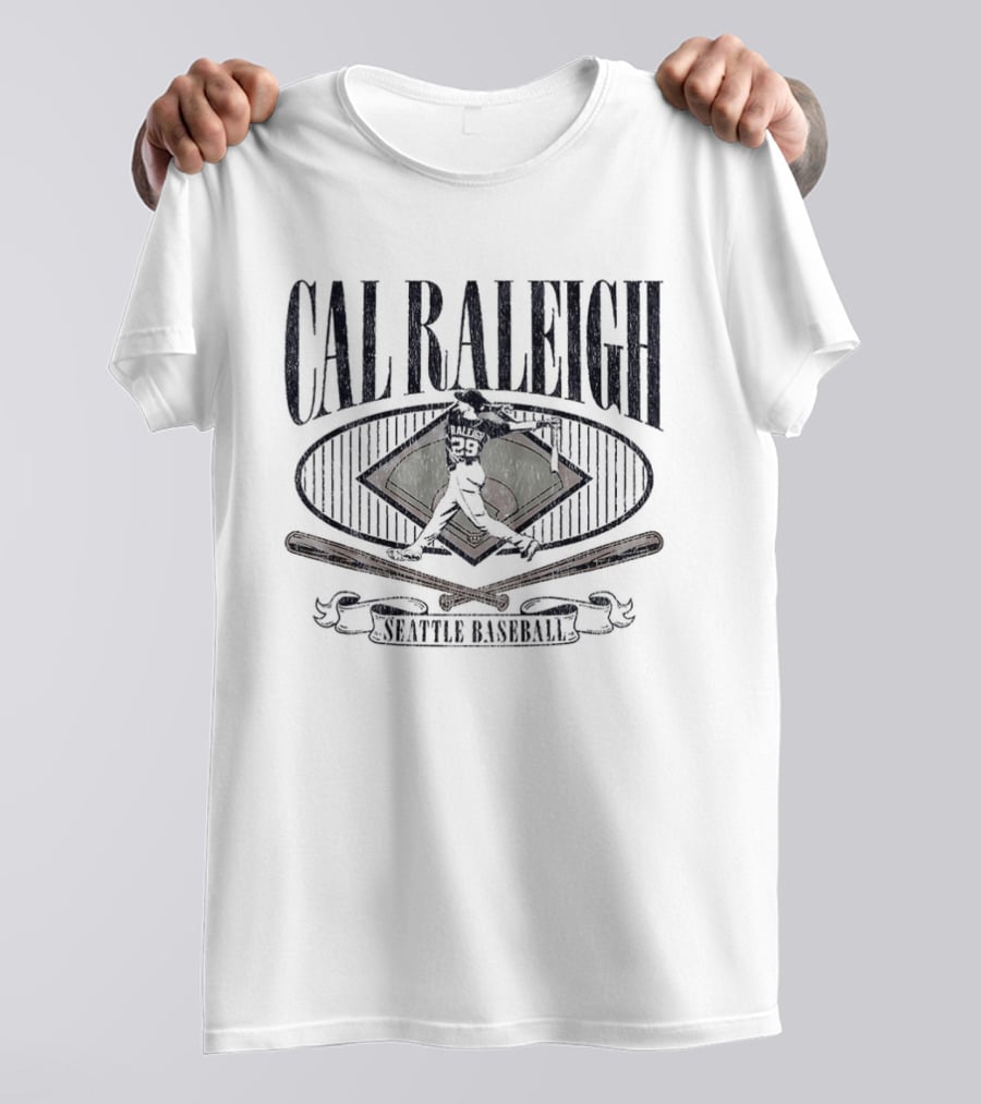 Cal Raleigh Seattle Mariners Diamond Standouts Baseball T-Shirt