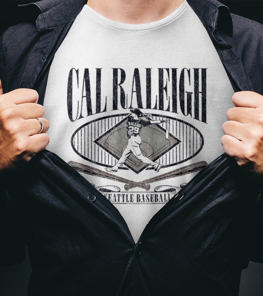Cal Raleigh Seattle Mariners Diamond Standouts Baseball T-Shirt