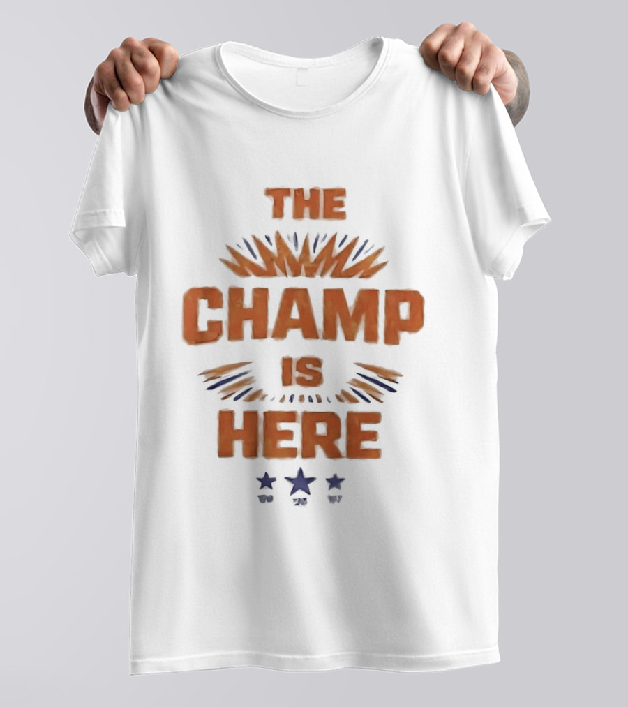 Florida Victorious The Champ Is Here Stars And Stripes Orange Blue T-Shirt