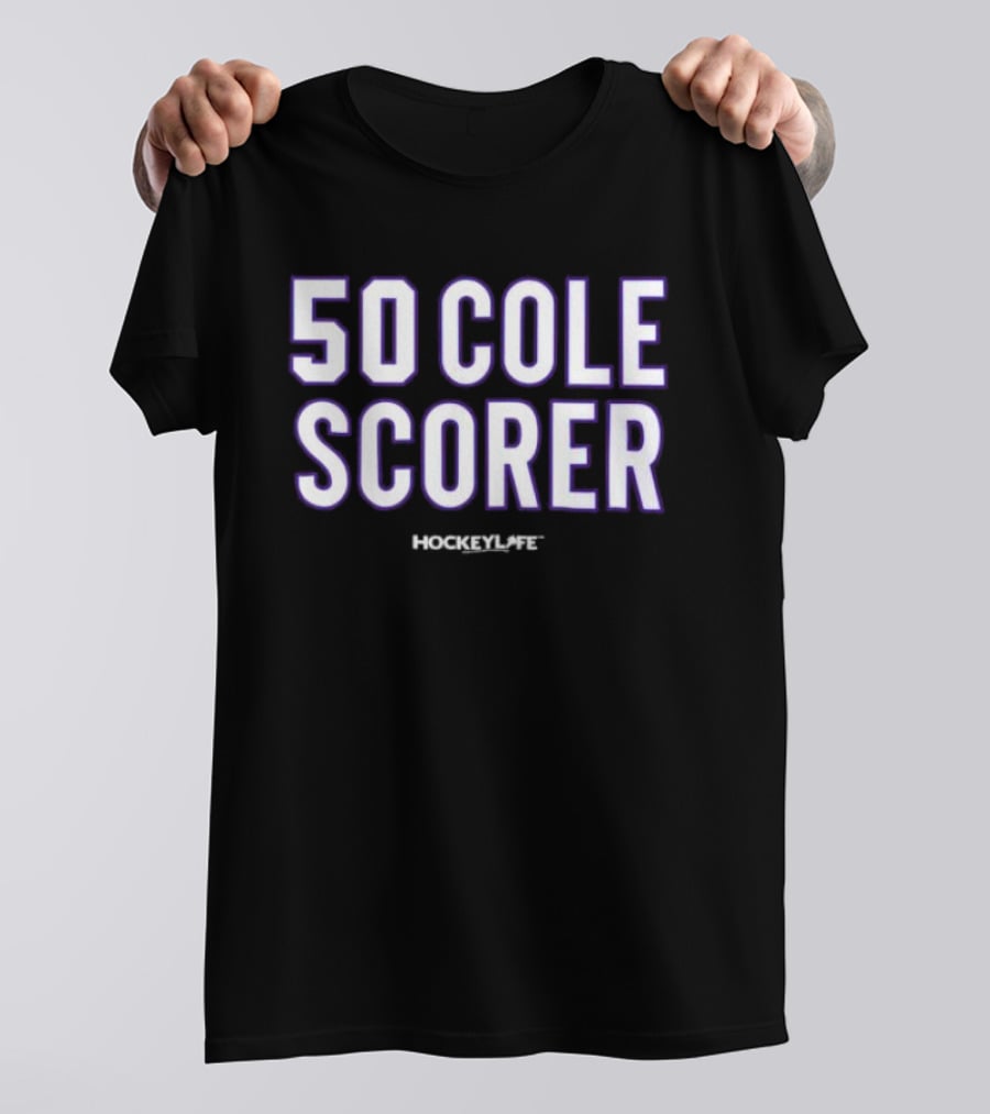 50 Cole Scorer Hockey Player T-Shirt