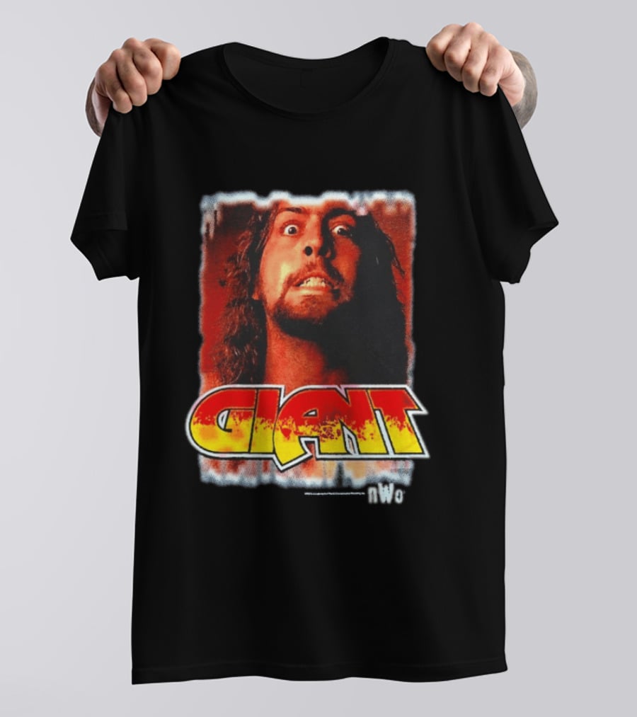 Andre Giant NWo Wrestling Iconic Giant Text And Intense T-Shirt