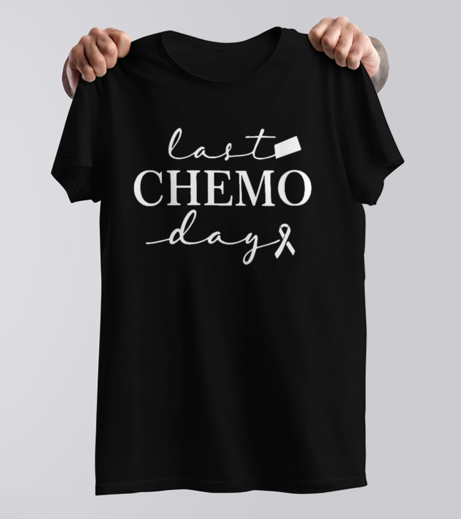 Last Chemo Day Cancer Ribbon Celebration T-Shirt