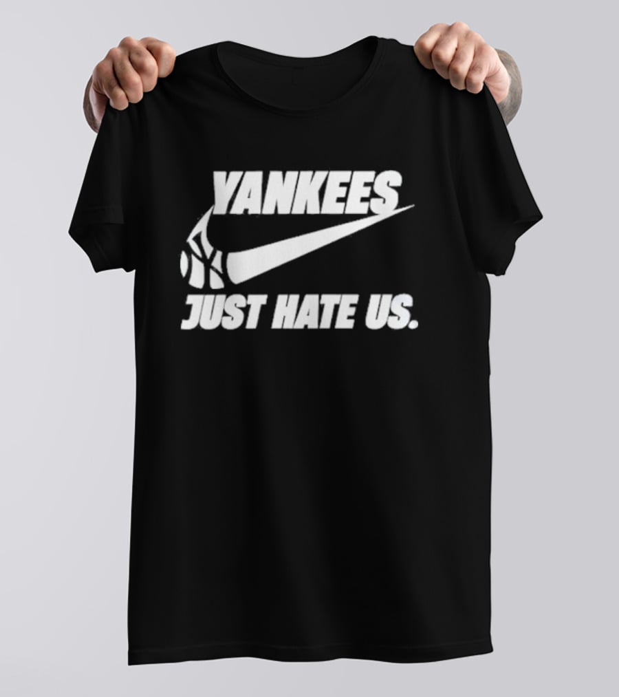 Yankees Just Hate Us Sneaker Swoosh T-Shirt