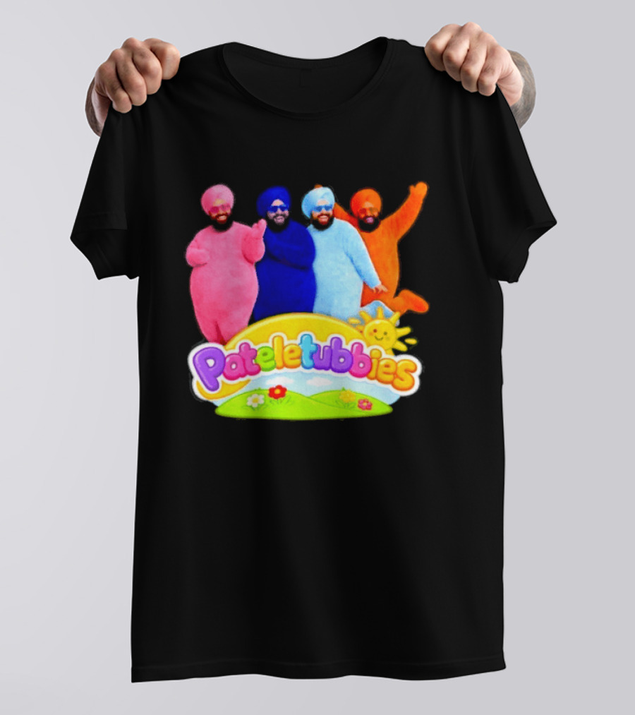 Pateletubbies Indian Characters With Colorful Outfits T-Shirt