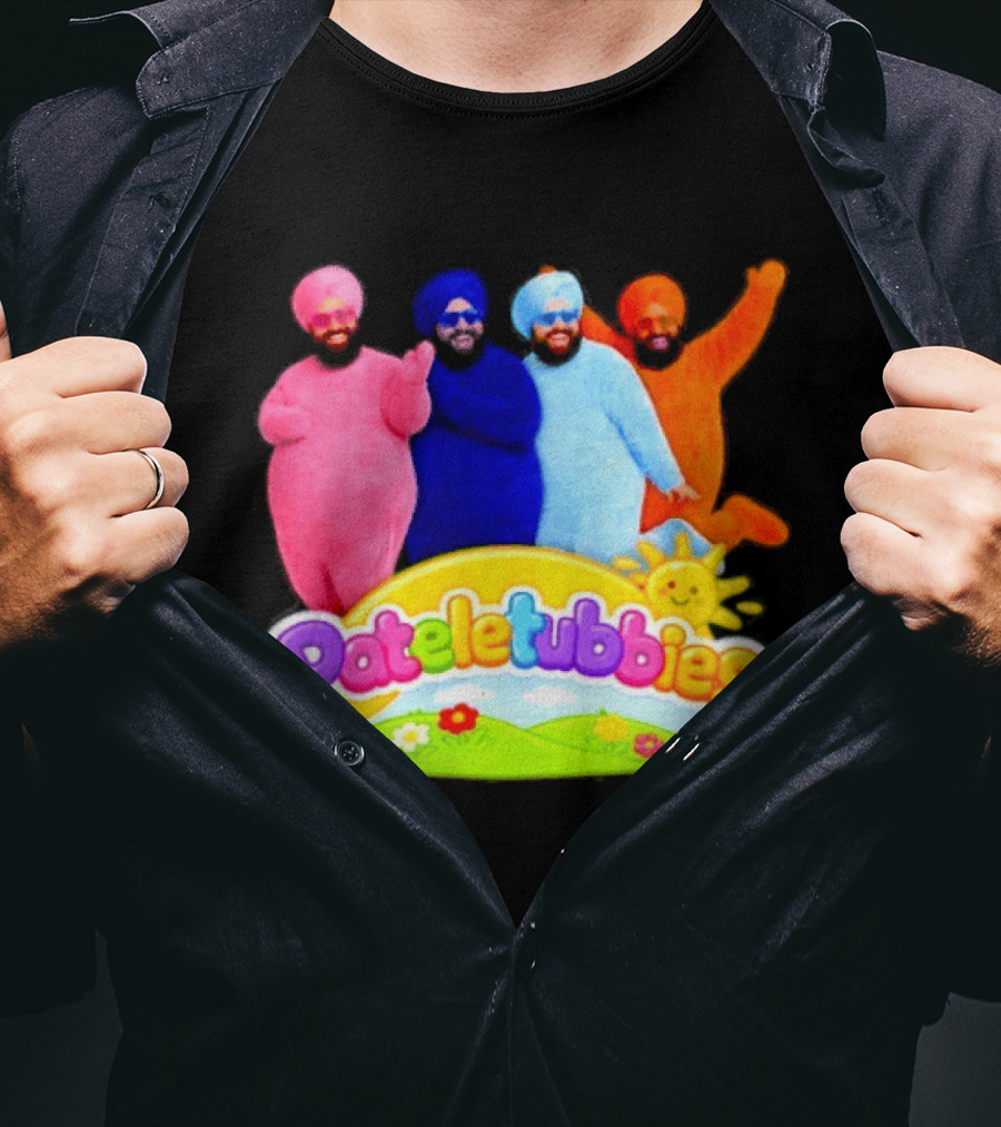 Pateletubbies Indian Characters With Colorful Outfits T-Shirt