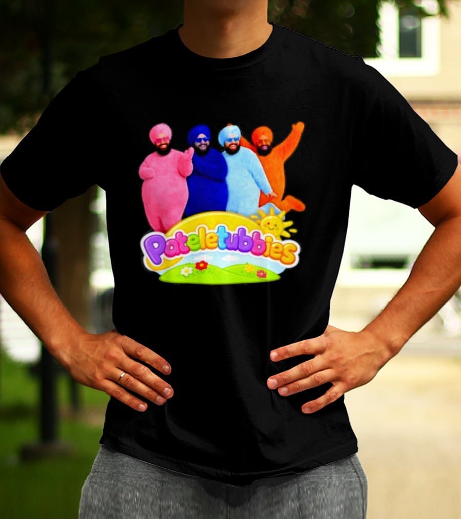 Pateletubbies Indian Characters With Colorful Outfits T-Shirt