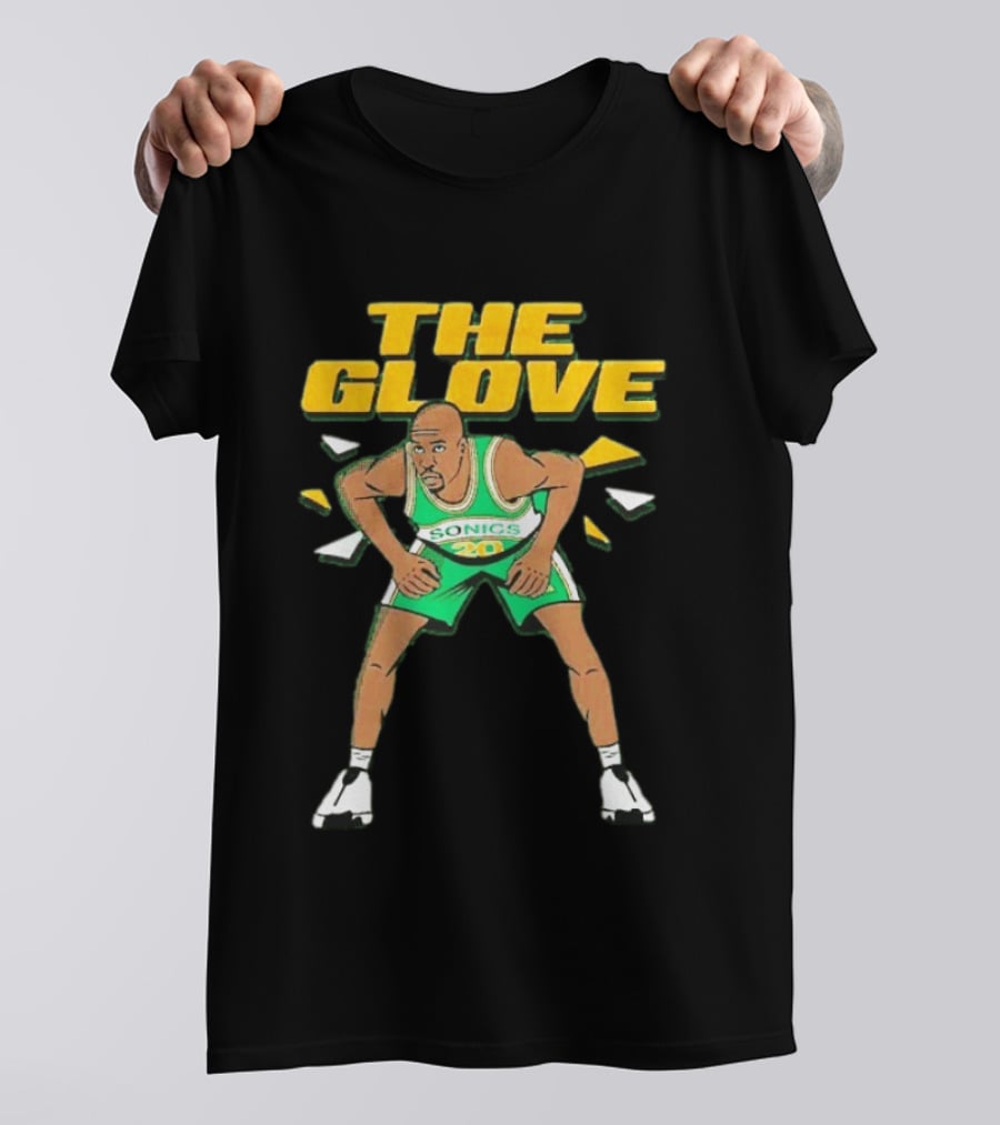 Seattle Sonics The Glove Gary Payton 20 Hall Of Famer Basketball Legend T-Shirt