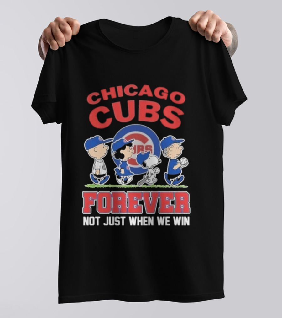 2026 Chicago Cubs Peanuts Abbey Road Forever Not Just When We Win T-Shirt