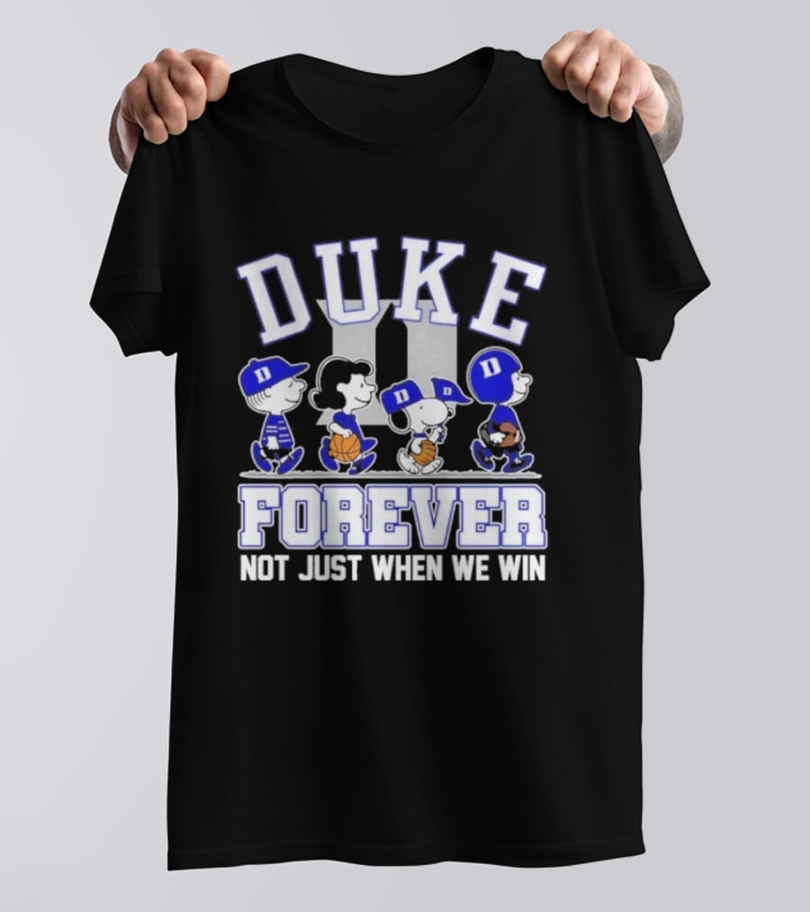 Duke Peanuts Abbey Road Forever Not Just When We Win 2026 T-Shirt
