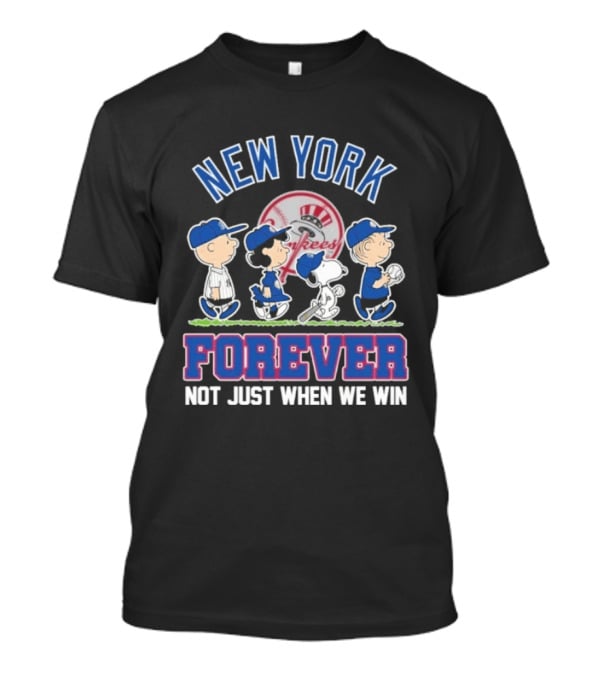 New York Yankees Peanuts Abbey Road Forever Not Just When We Win T-Shirt