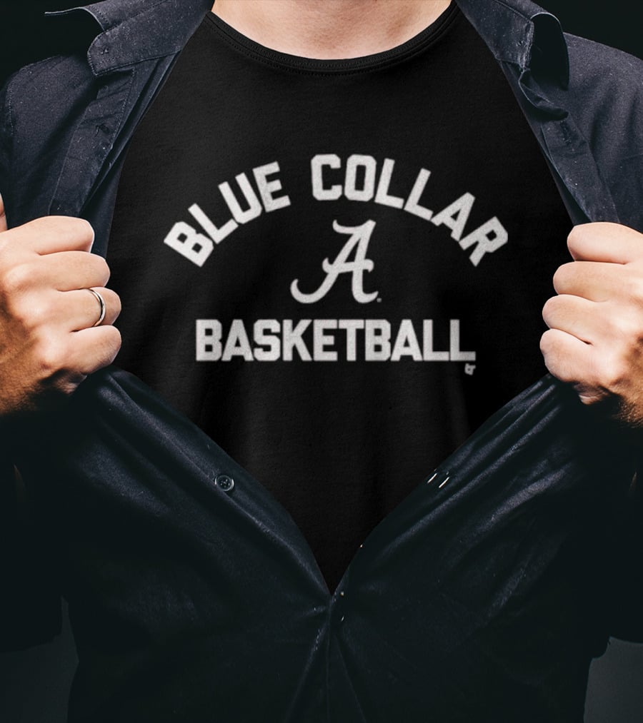 Alabama Crimson Tide A Blue Collar Basketball T-Shirt
