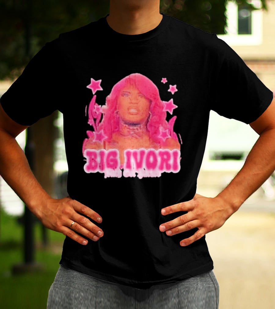 Big Ivori Bitch Got Parked Ivori Minor Stars Retro Pink Aesthetic T-Shirt