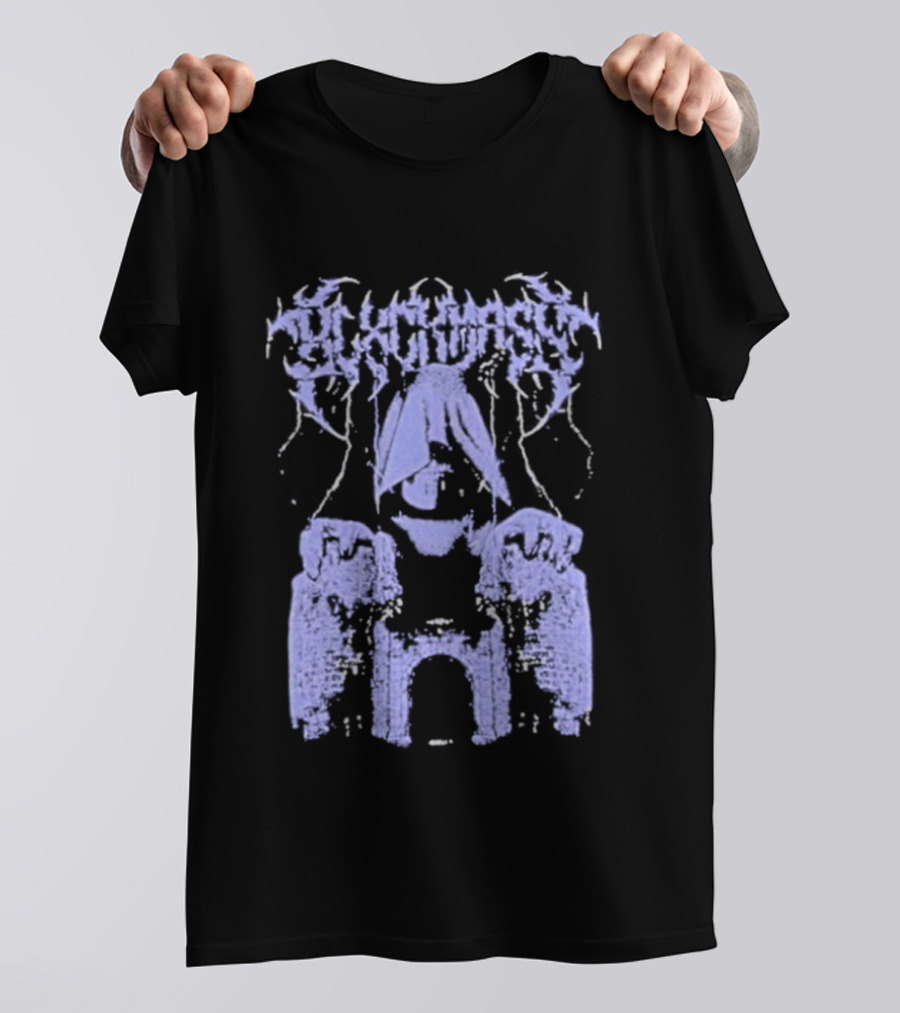 Blxckmass Necromancer Oversized Gothic Spellbinding Aesthetic T-Shirt