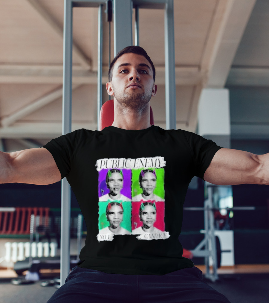 Candace Owens Public Enemy No 1 Pop Art Style Quad T-Shirt