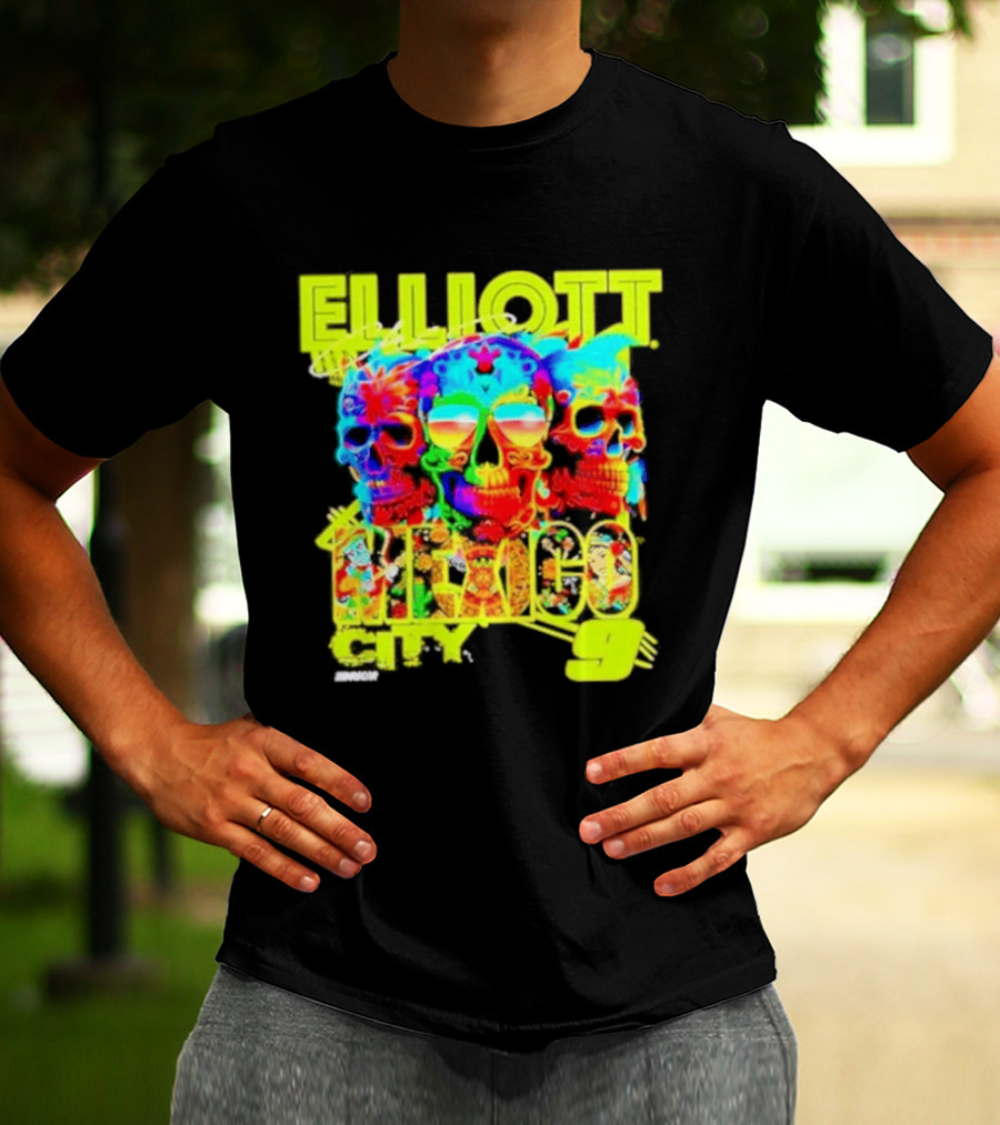 Elliott Mexico City Multicolor Skull T-Shirt
