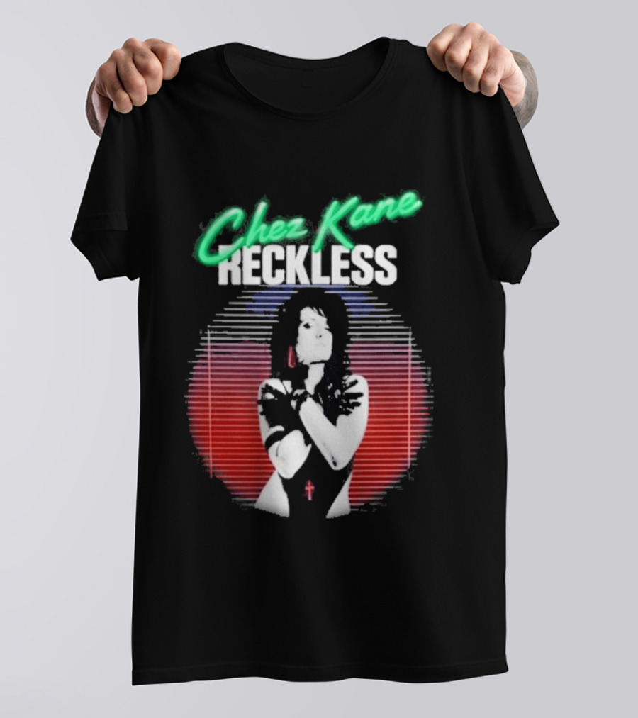 Chez Kane Reckless Punk Woman Retro 80s T-Shirt