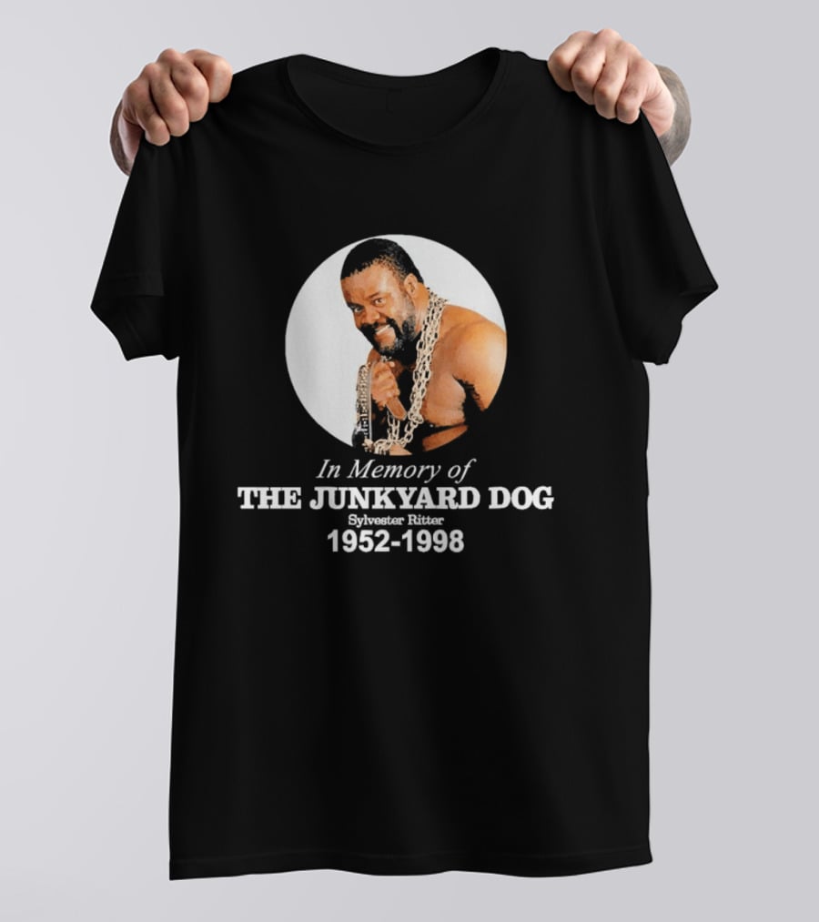 WWE In Memory Of The Junkyard Dog Sylvester Ritter 1952 1998 T-Shirt