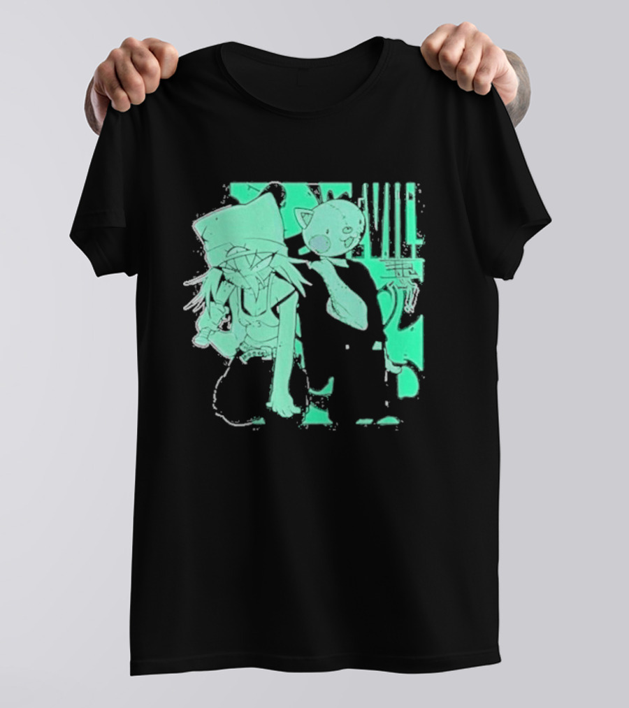 Issbrokie Woke Up In A Bad Mood Glow In The Dark Cat T-Shirt