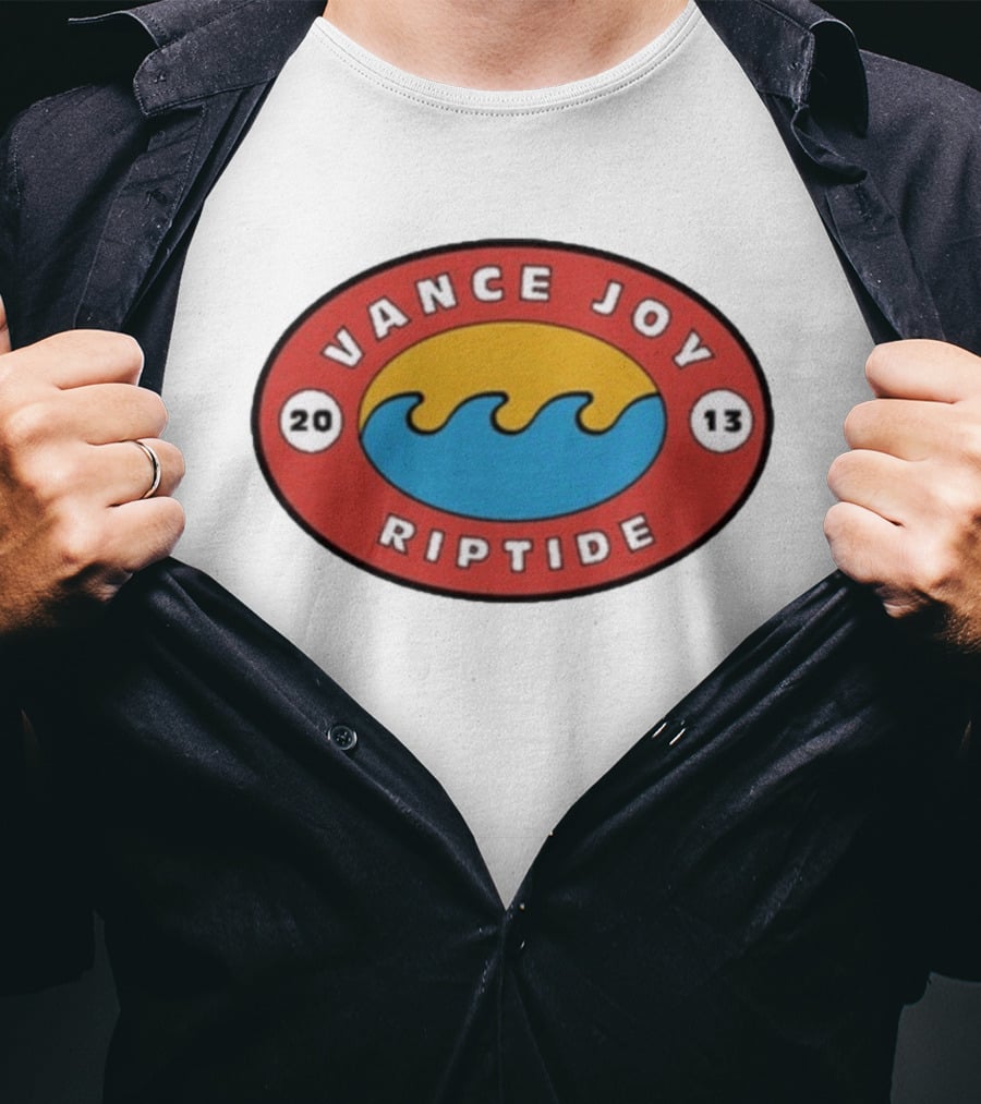 Vance Joy Riptide 2013 Ocean Wave Oval T-Shirt