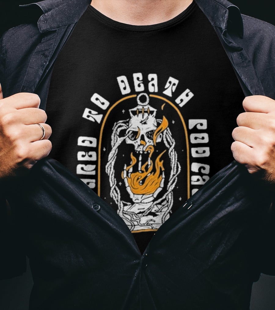 Scared To Death Podcast Eternal Lantern Flame T-Shirt