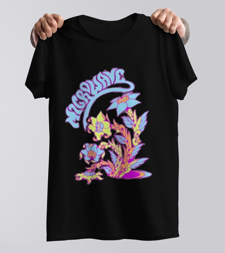 Microwave Psychedelic Floral T-Shirt