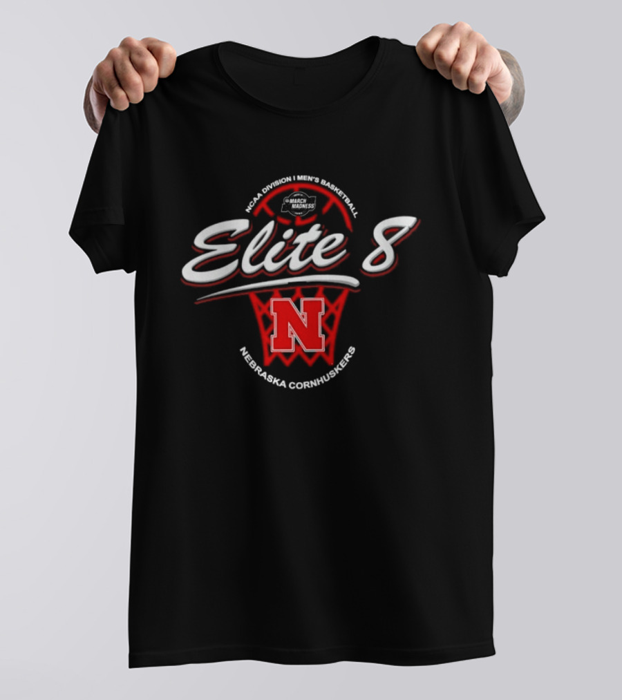 Nebraska Cornhuskers 2026 Elite 8 NCAA Men's Basketball Tournament March Madness T-Shirt