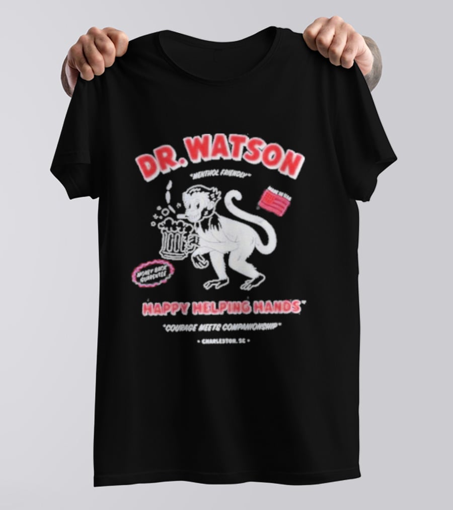 Dr. Watson Happy Helping Hands Monkey The Righteous Gemstones T-Shirt