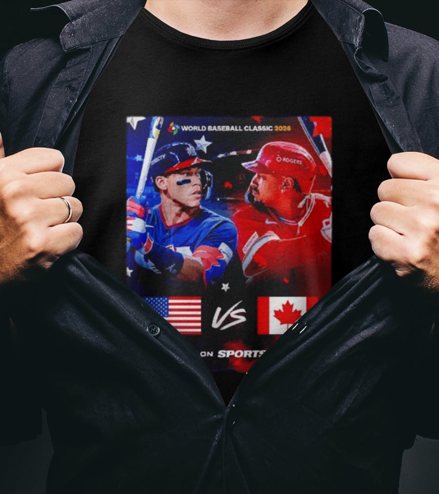 World Baseball Classic 2026 USA Vs Canada Sportsnet Event T-Shirt