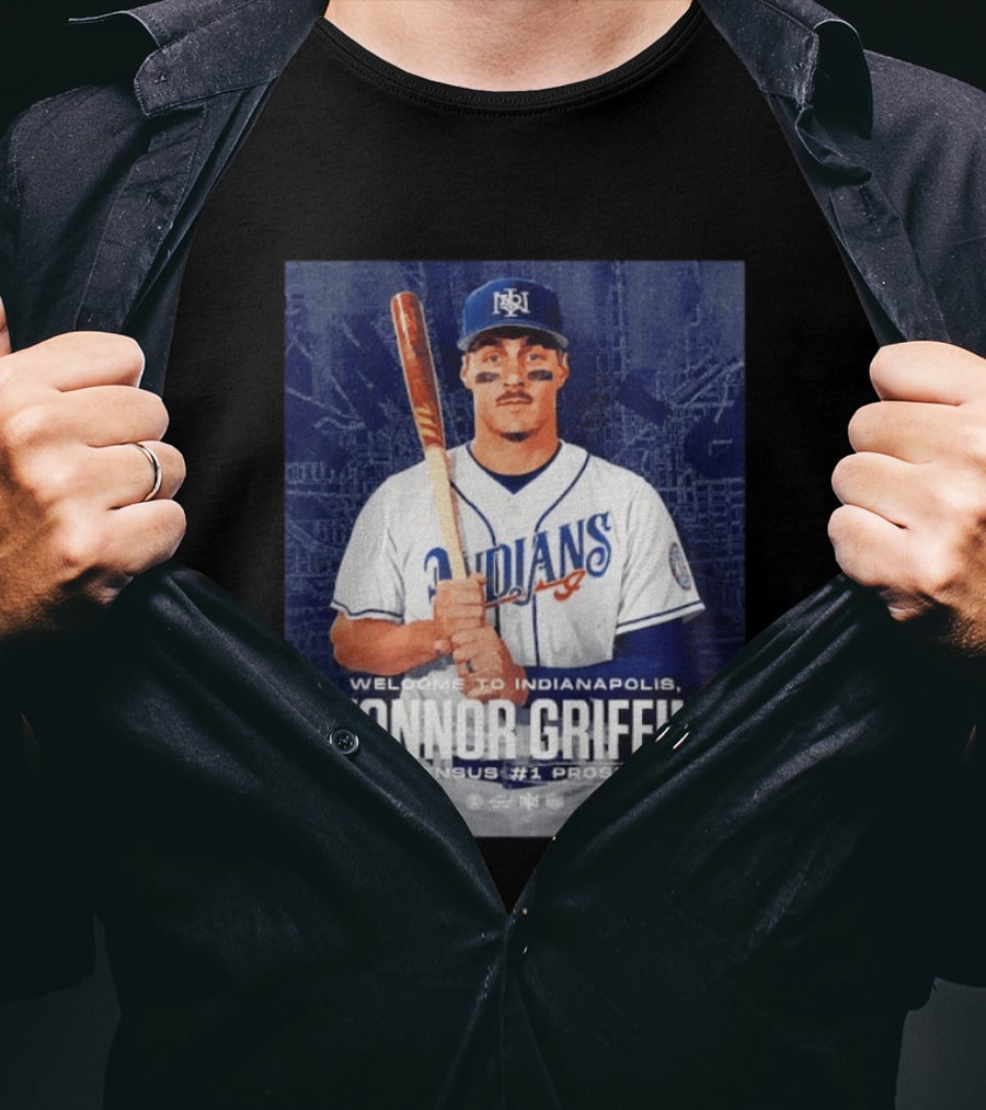 Welcome To Indianapolis Konnor Griffin Consensus #1 Prospect Indians Baseball T-Shirt