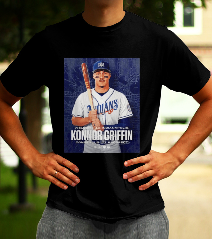 Welcome To Indianapolis Konnor Griffin Consensus #1 Prospect Indians Baseball T-Shirt